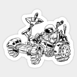 Driving on the Moon Sticker